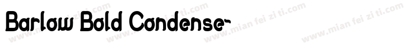 Barlow Bold Condense字体转换